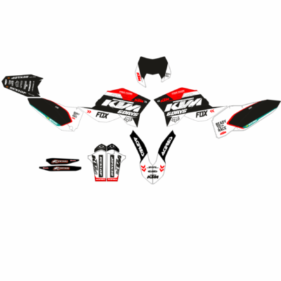 ktm exc 2008-2011 white-red